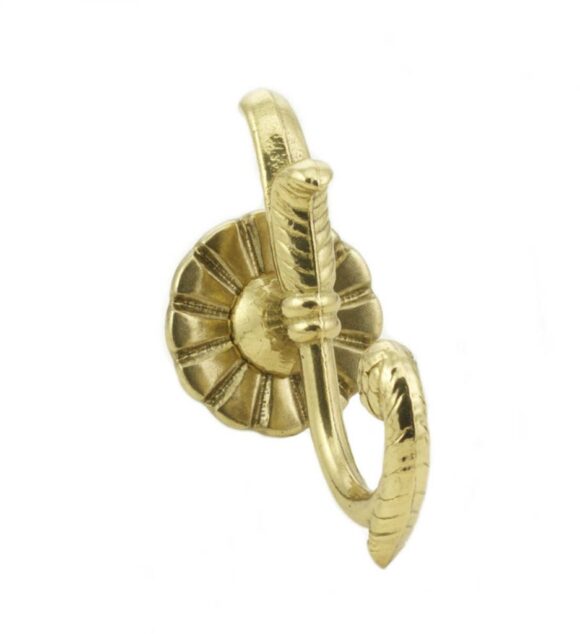 Gancio reggitenda in ottone