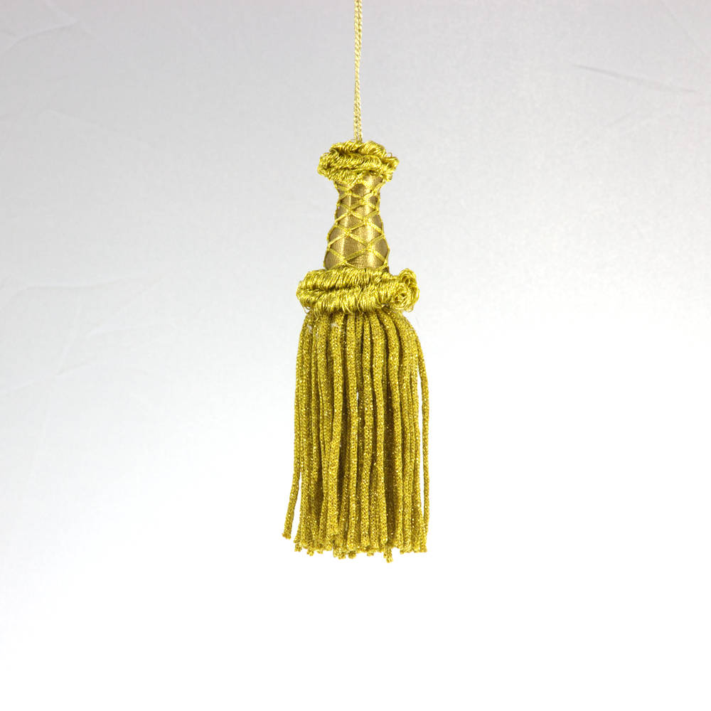 Key Tassel Gonfalone Lurex Gold