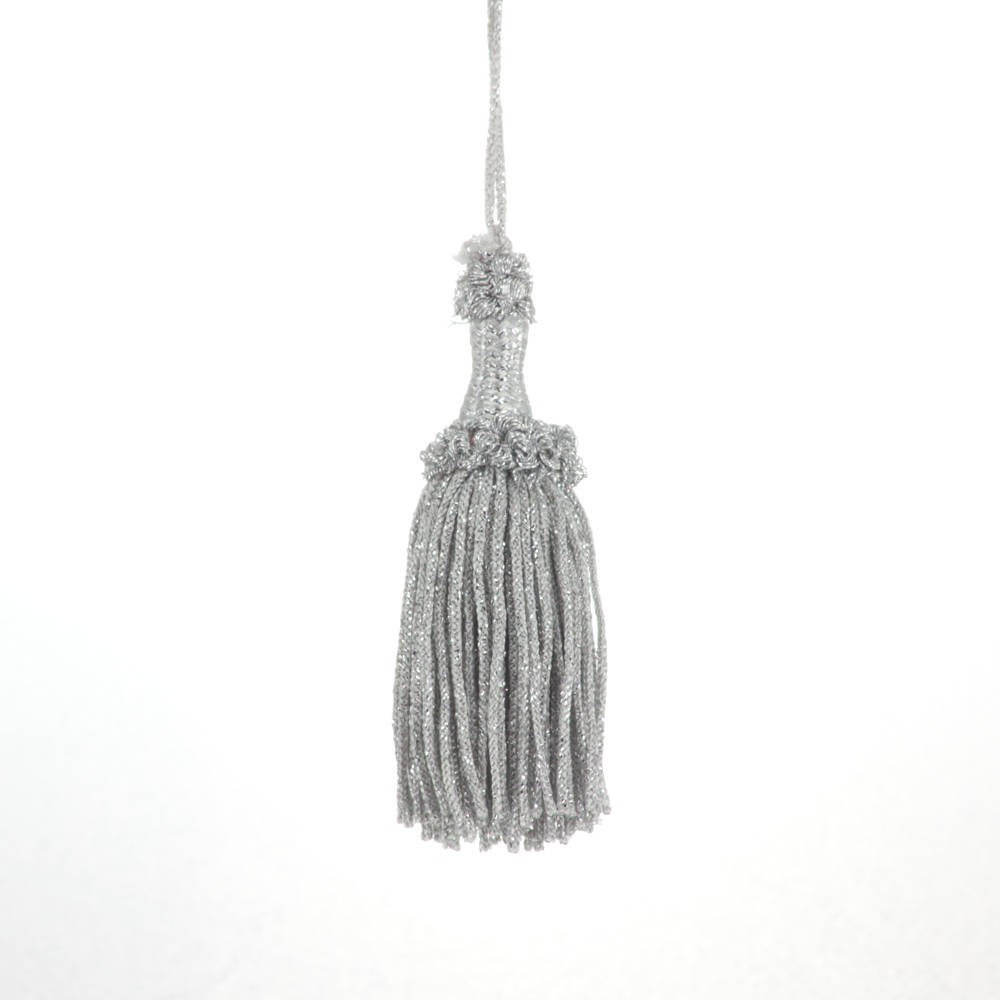 Tripolino Small Key Tassel- colour Silver Lurex