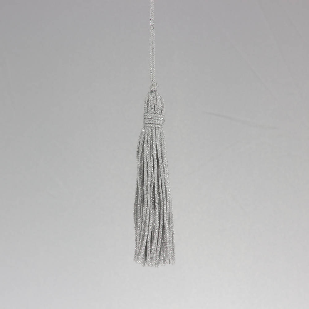 Clothing Key Tassel Lurex colour Silver