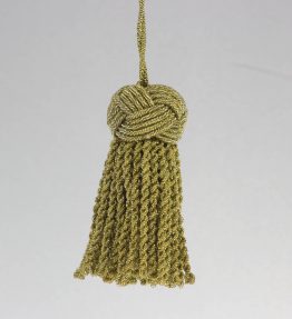 Key tassel large knot Salomone - bronze color