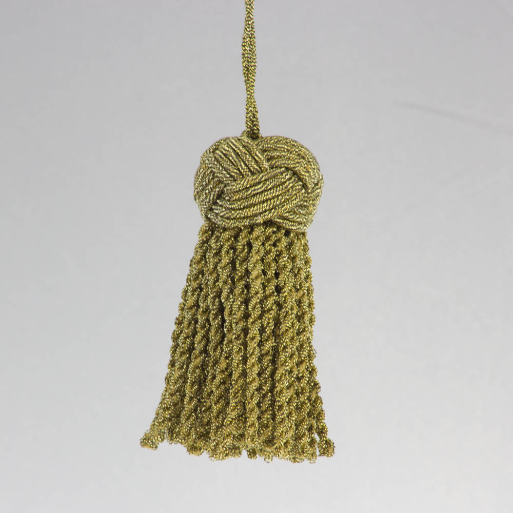 Key tassel large knot Salomone - bronze color